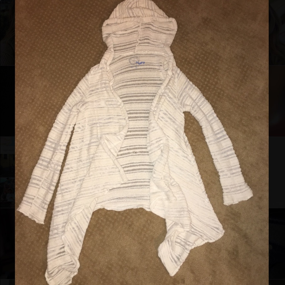 Blue Life Knit Hooded Sweater